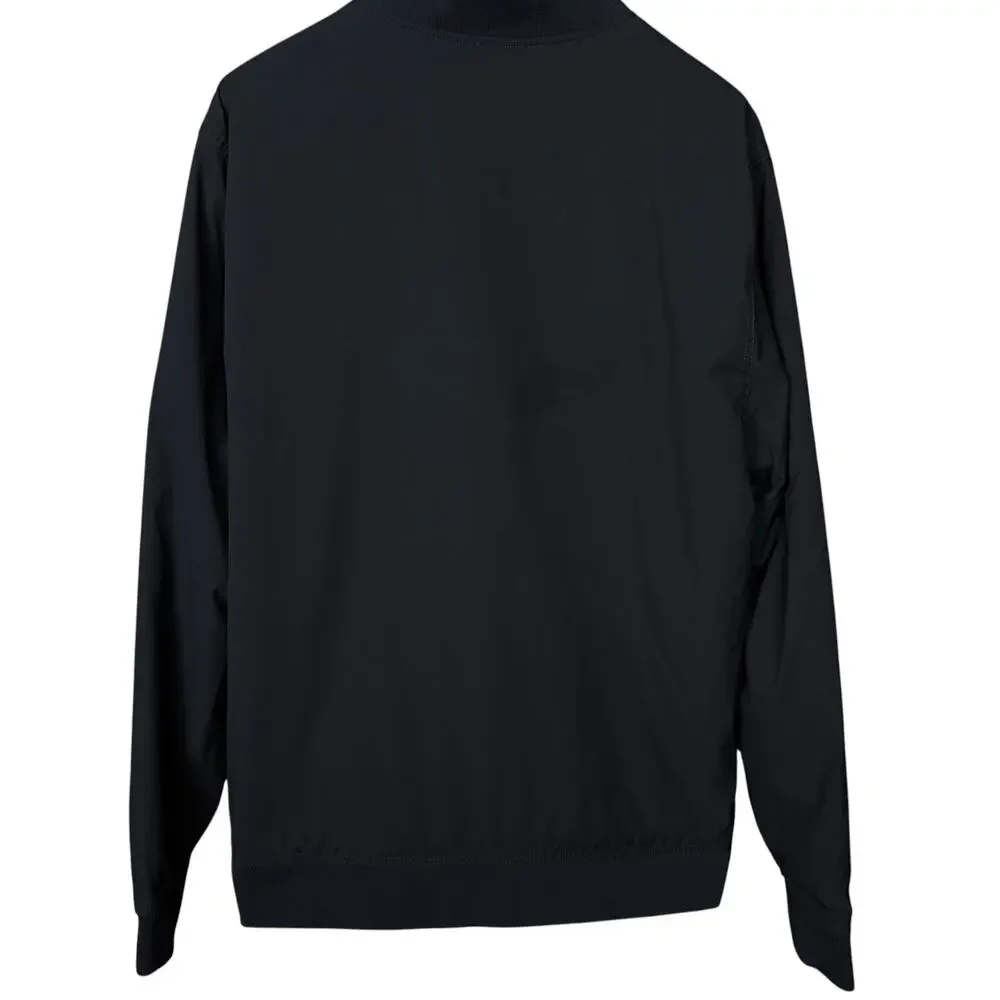 Banana Republic Bomber Jacket Men's XL Navy Blue Preppy Pocket Full Zip Up